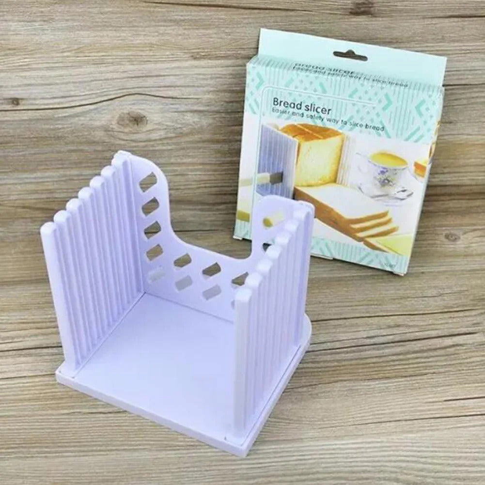 Toast Bread Slicer Stand DIY Foldable Toast Loaf Slicing Machine Multifunctional Bread Cutting Guide Tool for Homemade Bread