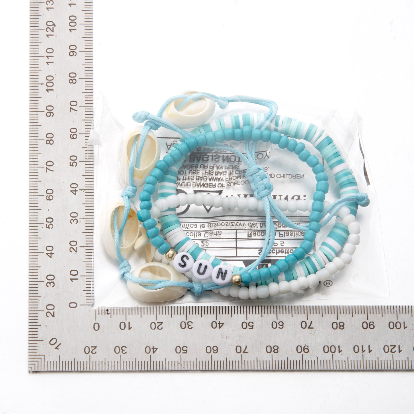 Bohemian Style Beach Vacation Conch Starfish Turtle Seed Bead Bracelet for Women