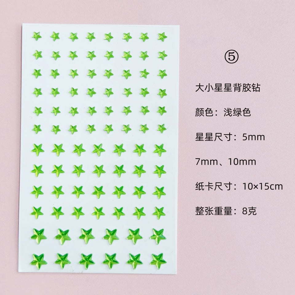 Glitter Gradient Butterfly Wing Tattoo Eye Corner Face Stickers Children's Eye Makeup DIY Stickers Fish Scale Performance Catwalk