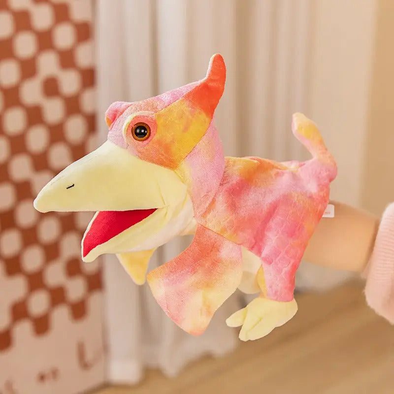 Stuffed Plush Dinosaur Toys Hand Finger Story Puppet Kawaii Dolls Educational Baby Toys Tyrannosaurus Rex Children Gift