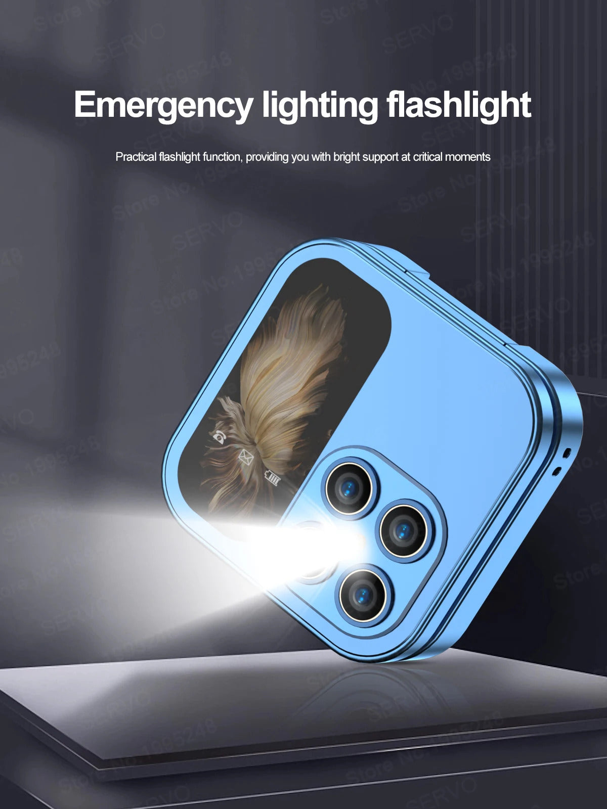 SERVO i17 Mini Dual SIM Card Fold Mobile Phone 2G Network Video Player Flashlight FM Radio Magic Voice Small Box Flip Cellphones