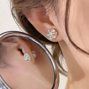 Temperament Painless Magnetic Suction Earrings Women's Ear Bone Clips Without Ear Holes Cold Style All-match Exquisite High-end Sense Niche Ear Accessories