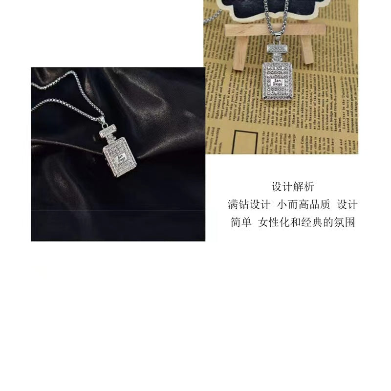 Trendy Fashion Children's Necklace for Girls, Personalized Couple Pendant for Boys, Hip-Hop Versatile Street Dance Show Accessories Wholesale