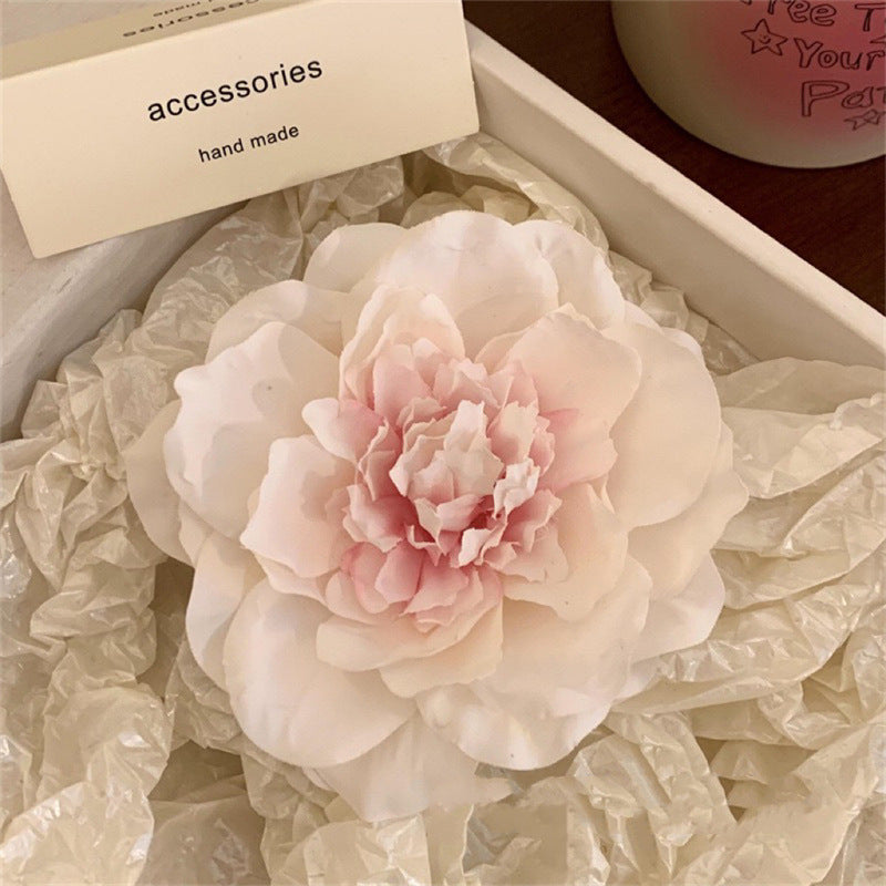 Vacation Organza Flower Hair Clip Travel Outing Hair Accessories Atmosphere Clip Duckbill Clip Hairpin Side Clip Hair Ornament