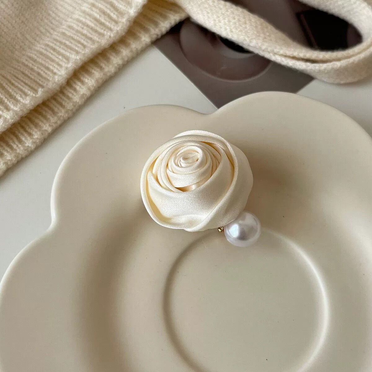 Vacation Organza Flower Hair Clip Travel Outing Hair Accessories Atmosphere Clip Duckbill Clip Hairpin Side Clip Hair Ornament