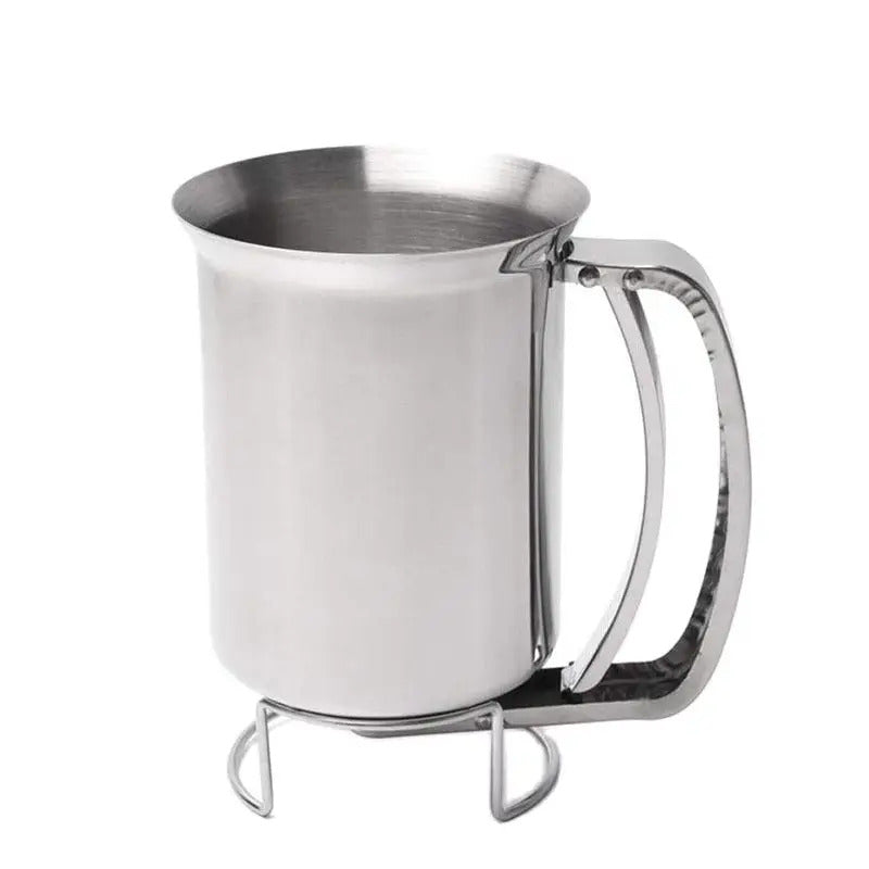 Steel Batter Dispenser with Rack Dough Funnel Cupcake Baking Dispenser Kitchen Tools