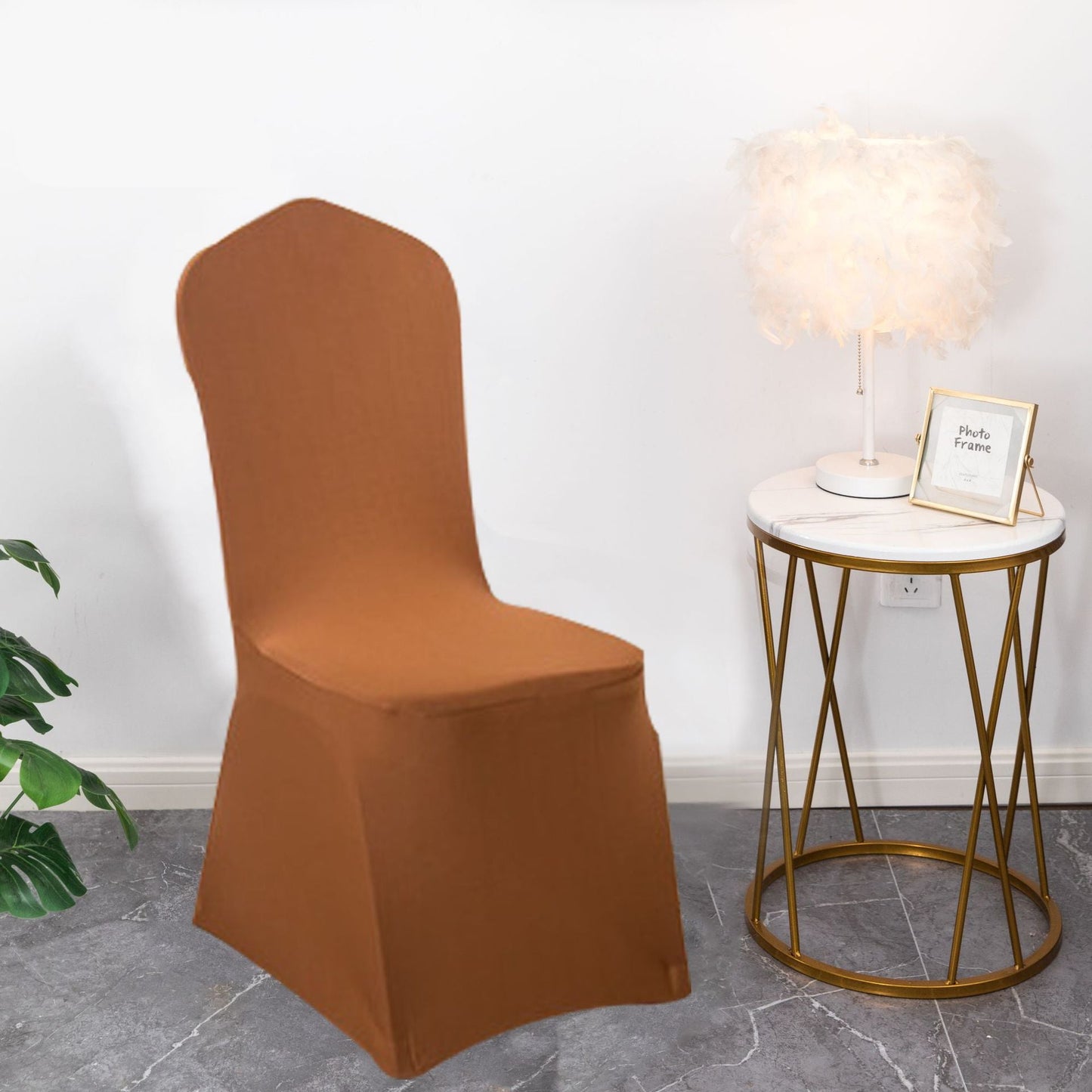 Chair Cover Chair Slipcover High-End Feel Universal Elastic Full-Coverage Wedding Hotel Non-Slip Chair Cover