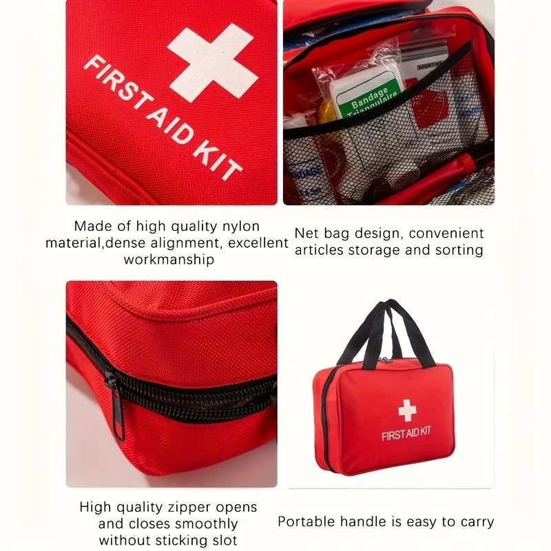 260pcs Deluxe First Aid Kit - Essential Emergency Supplies for Home, Outdoor Adventure and Camping Safety