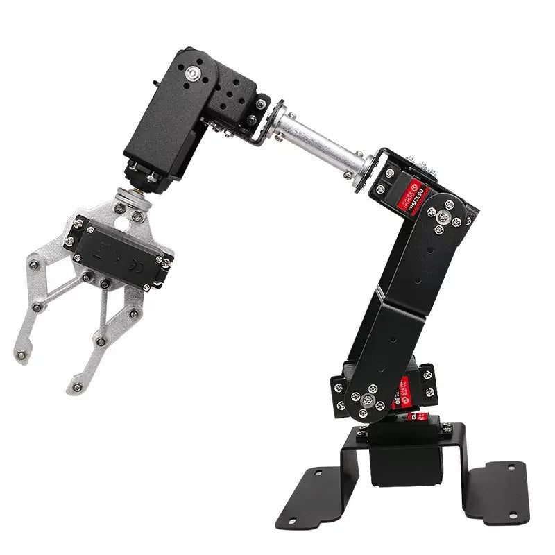 6 DOF Robot Manipulator MG996 Metal Alloy Mechanical Arm Clamp Claw Kit  For Arduino Robot DIY Ki for UNO/ESP32 Programmable