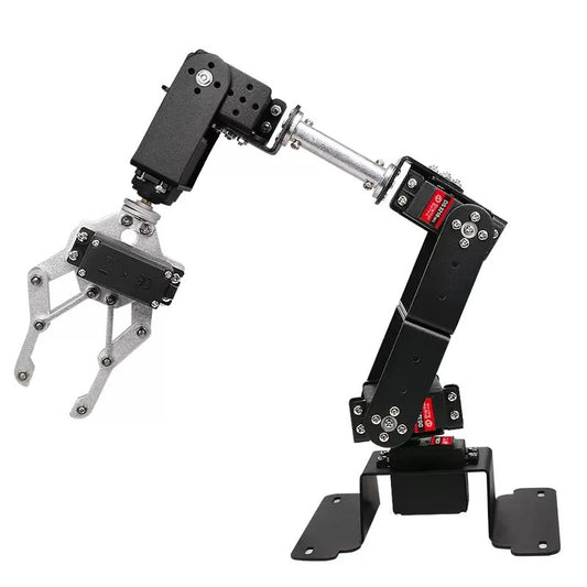 6 DOF Robot Manipulator MG996 Metal Alloy Mechanical Arm Clamp Claw Kit  For Arduino Robot DIY Ki for UNO/ESP32 Programmable