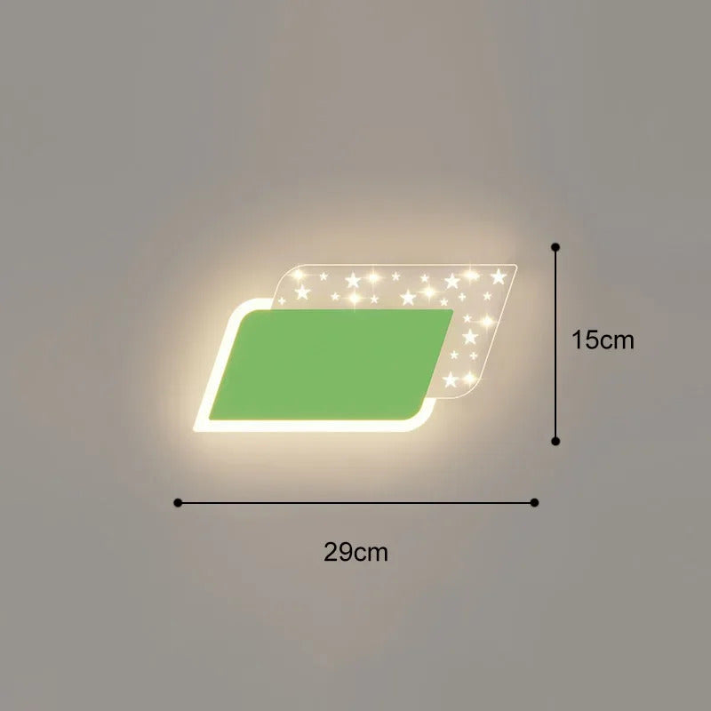 SANDYHA Cute Cartoon Kids Wall Lamp Warm LED Night Light for Children Room Bedroom Nursery Decor Creative Acrylic Lighting