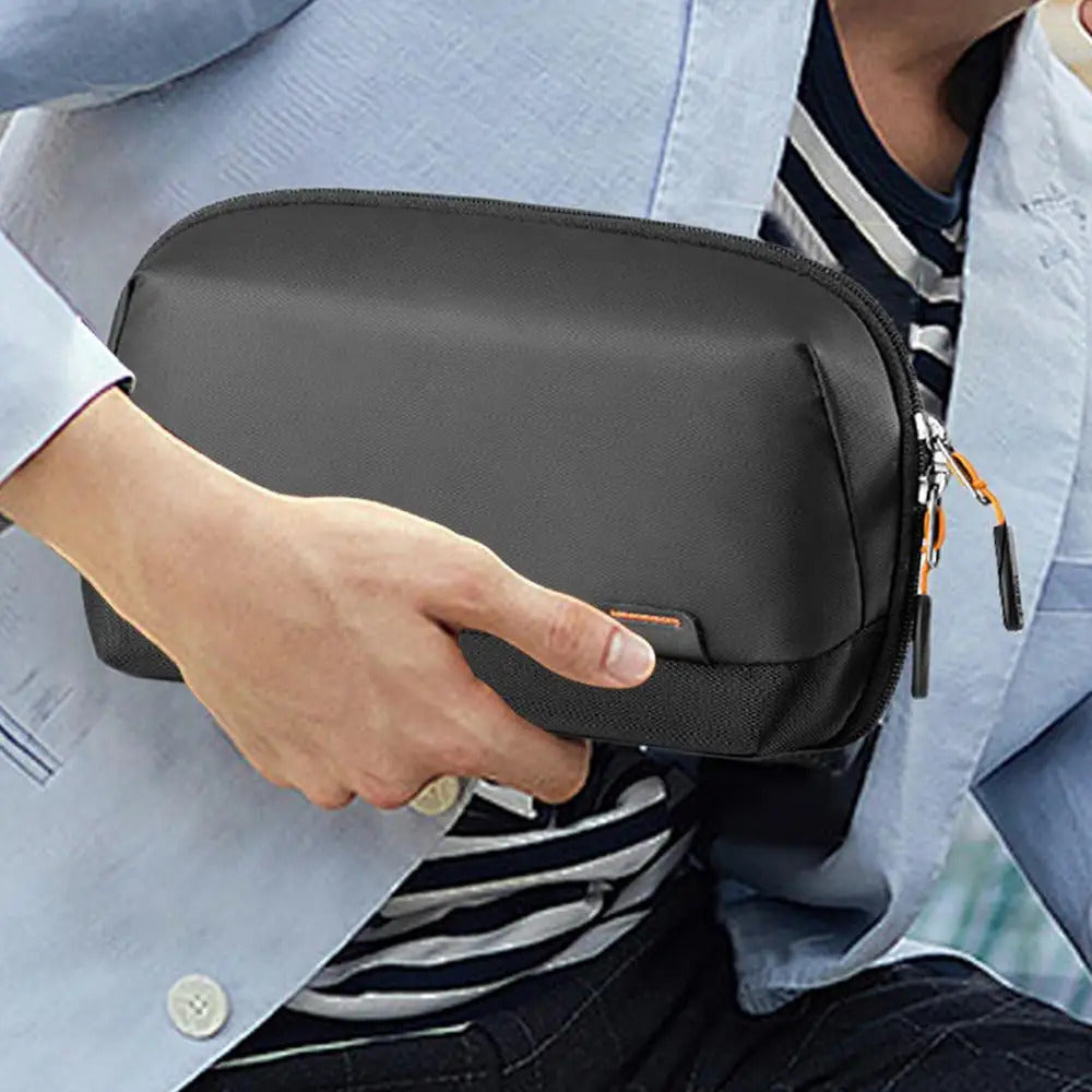 Cable Organiser Bag 180 Opening 2024 New Cable Organiser Electronics Bag Portable Battery Storage Case Cable Storage Box For