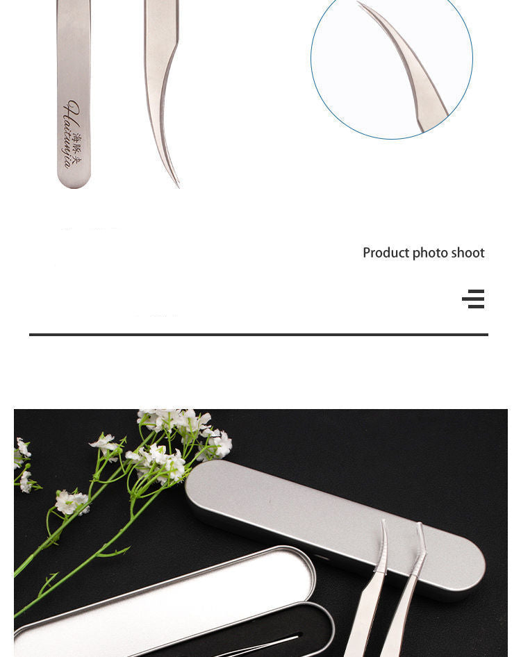 Planting Grafting False Eyelashes Eyelash Tweezers Eyelash Tools Golden Feather Clip Dolphin Clip Makeup Beauty Aid
