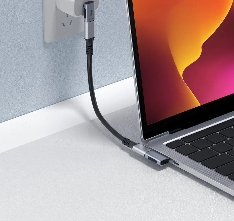 Hagibis 240W USB C to C Adapter 40Gbps 8K 60Hz 90 Degree Converter USB4 Adapter for Thunderbolt 4/3 MacBook iPhone 16 Pro Tablet