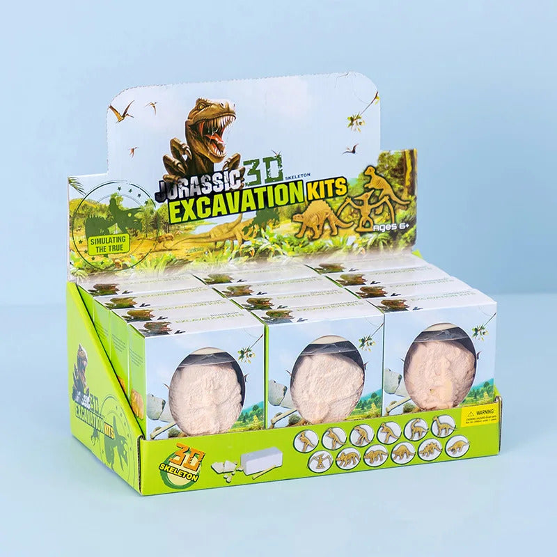 Educational Dinosaur Fossil Excavation Toys Archaeological Dig DIY Assembly Model For Children Boys Girls Birthday Xmas Gifts