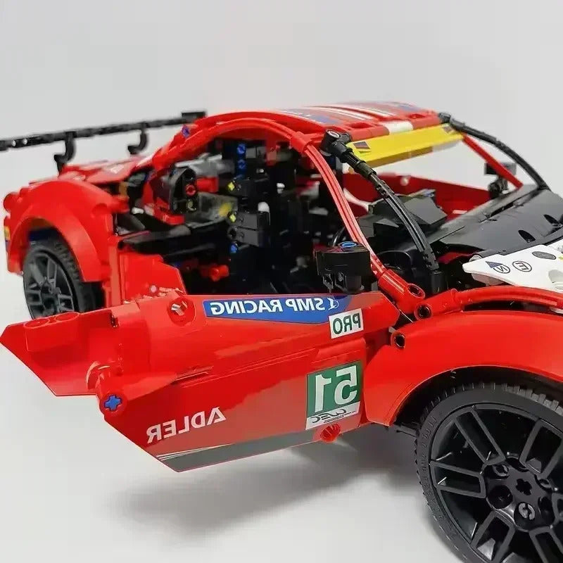 NEW Technical 488 GTE 1684PCS Speed Sports Car Building Blocks Set Model 42125 MOC Racing Vehicle Assemble Toys Brick Kid Adults