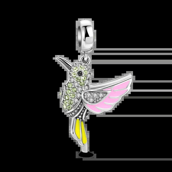 New 925 sterling silver hummingbird swallow pendant bead decoration Fit original European bracelet jewelry DIY women's jewelry