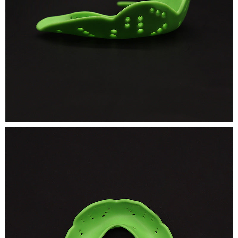 Cross-Border Hot Selling Adult Boxing Sanda for Basketball Training Tooth Socket Loop Shaping Single-Sided One-Piece Sports Mouthguard