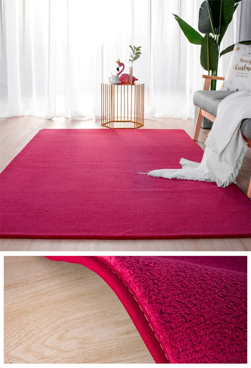 Grey Rugs Living Room Sofa Area Coral Velvet Carpet In The Bedroom Thicken Balcony Cushion Antiskid Kid Bedside Floor Home Decor