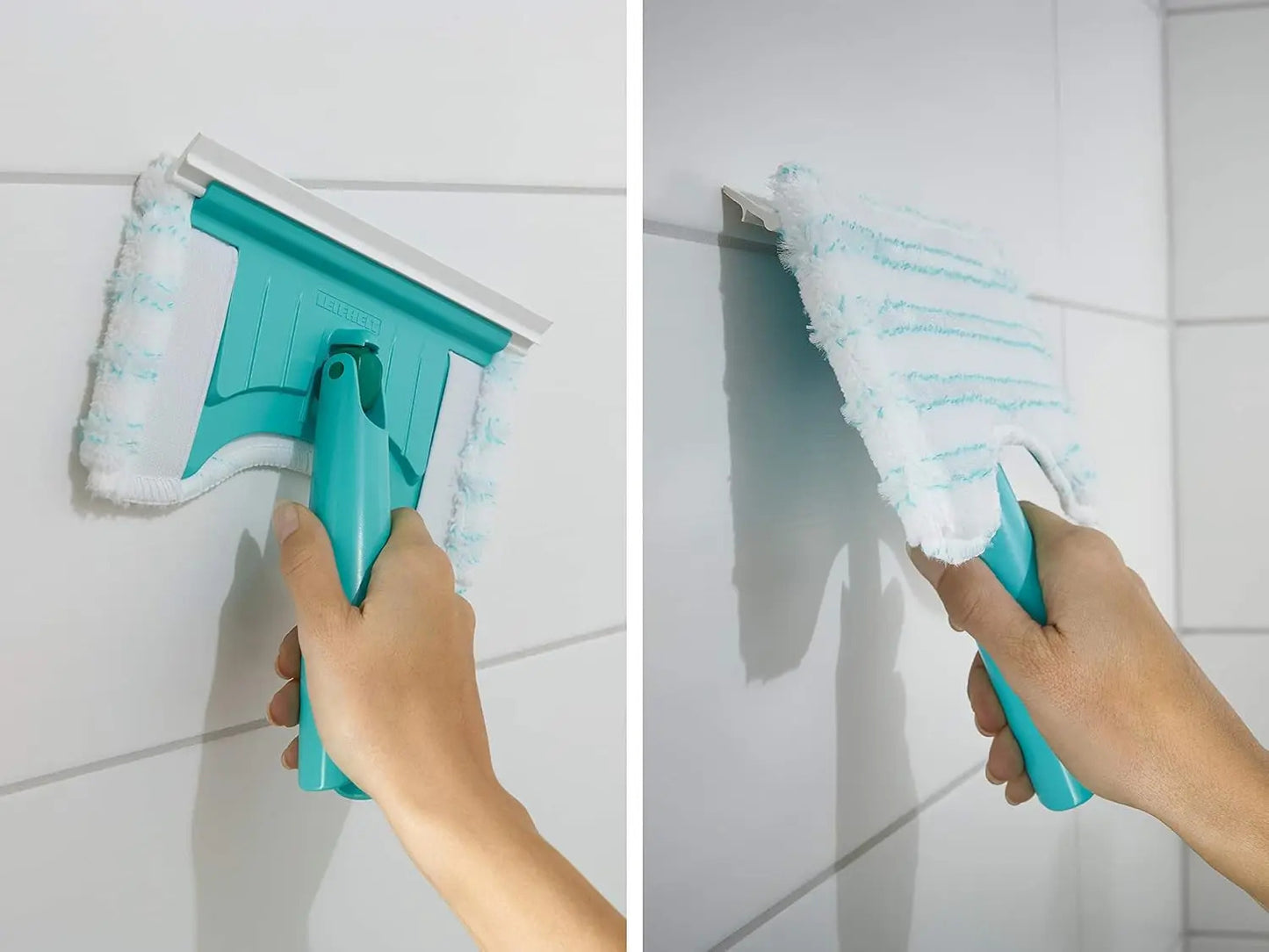 Microfiber Rags Cover for Leifheit Tile and Bathtub Wiper, Flexible Pad, Dry and Wet Usage, Mop Floor Clean Cloths, 3PCs