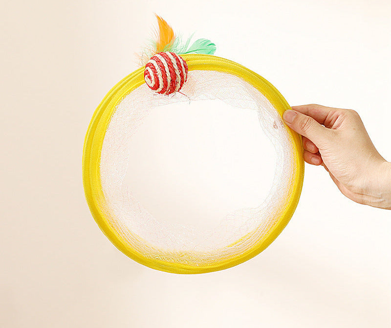 New Pet Supplies Type Cat Tunnel Toy Foldable Channel since Hi Cat Toy Cat Teaser Steel Wire China