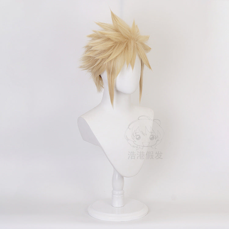 [Haogang] Final Fantasy 7 Claude Strave Cosplay Wig Women's Dual-Use