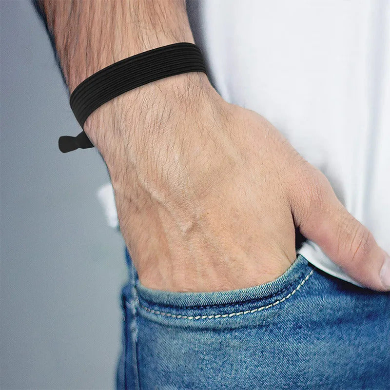 5pcs/set Men's High Elastic Hair Ties Ponytail Holder Scrunchies Hair Rope Hair Accessories For Men Women Long Curly Thick Hair