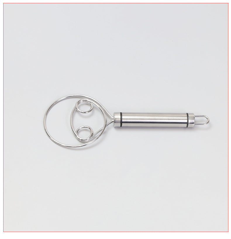 Stainless steel flour beater single eye coil flour mixer connection and flour dough mixing tool