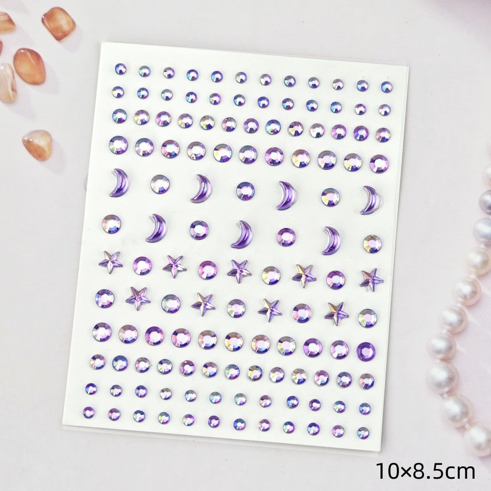 Glitter Gradient Butterfly Wing Tattoo Eye Corner Face Stickers Children's Eye Makeup DIY Stickers Fish Scale Performance Catwalk