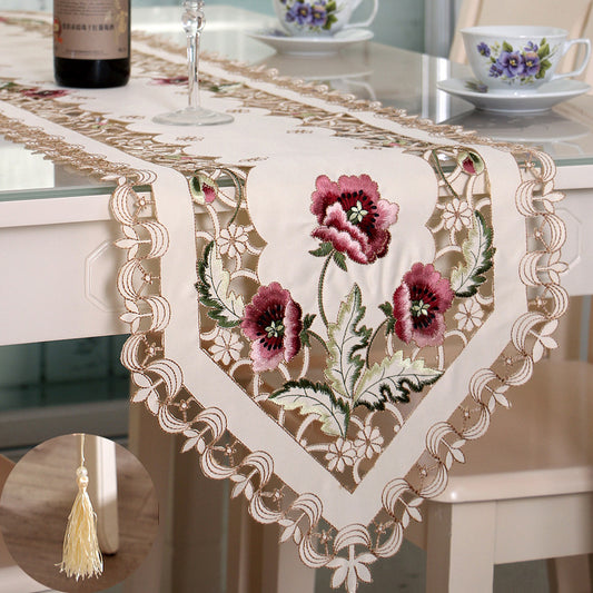 New Tablecloth Pastoral Style Polyester Household Dining Table Cloth Tablecloth Sets Multi-Purpose Cover Towel Home Fabric Wholesale