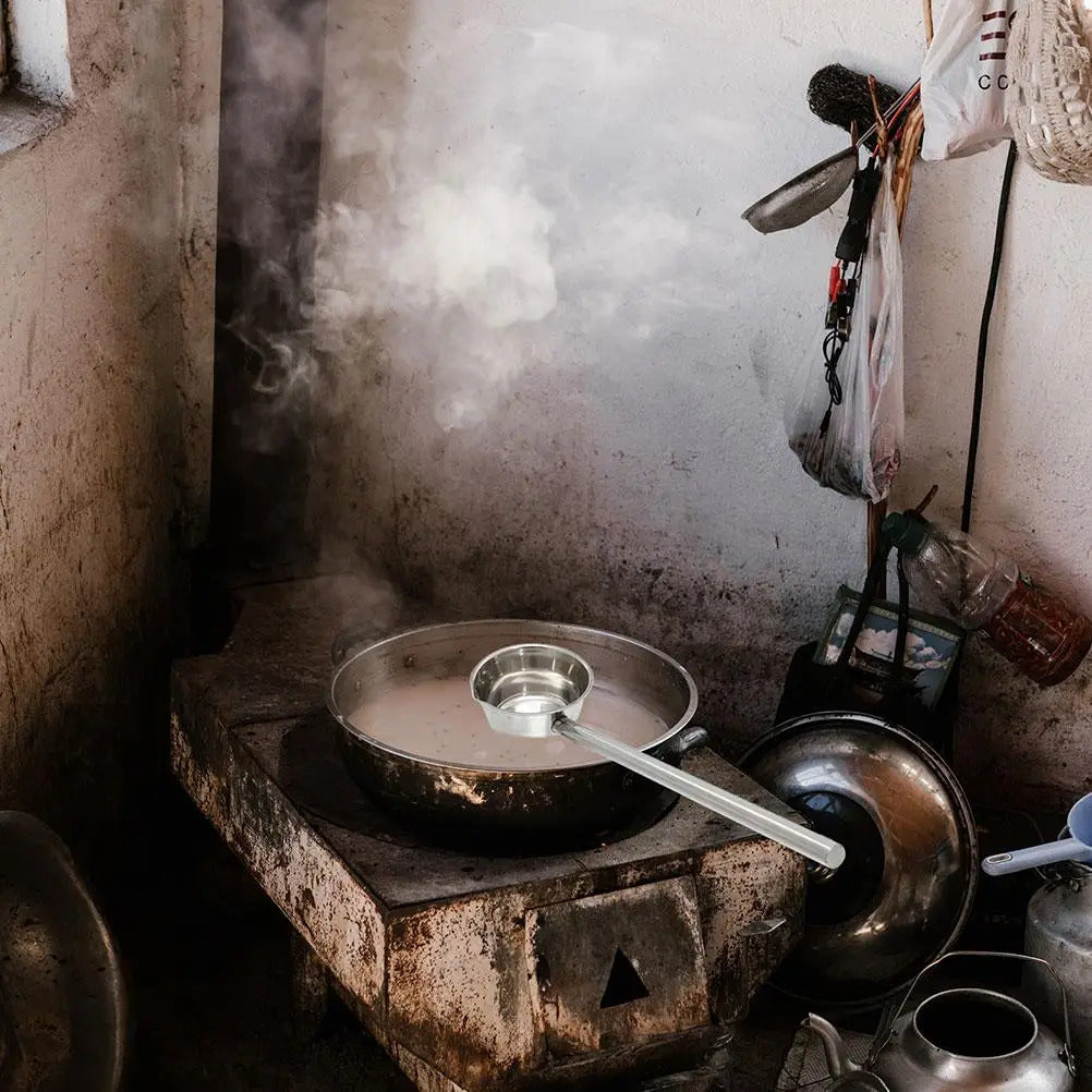 Extended Handle Ladle Long Handled Watering Plants Garden Kitchen Tools Stainless Steel Scoop Soup Spoon for Dining