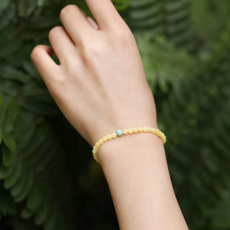 Turquoise Baroque Freshwater Pearl Bracelet Stacked Elegant Women's Bracelet