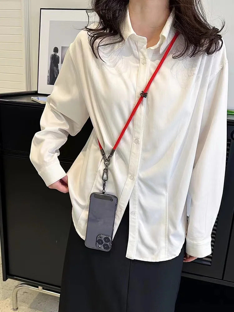 Creative Cartoon Doll Adjustable Diagonal Long Rope Doll Pendant Mobile Phone Pendant Phone Charms Lanyard Phone Strap Chain