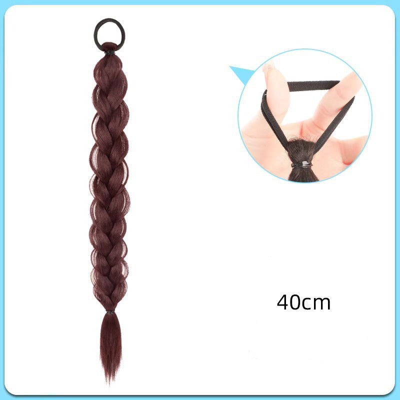 Colorful Ropes Boxing False Braids Hot Girl Sweet Cool Personality High-Temperature Fiber Handmade Braid Dreadlocks Source Factory in Stock Stable