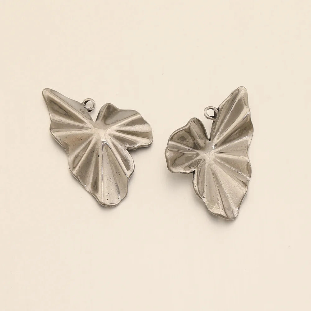 Cordial Design 24*35MM 50Pcs Pendant/Stainless Steel/Jewelry Findings & Components/Leaf Shape//Hand Made/DIY Earrings Making
