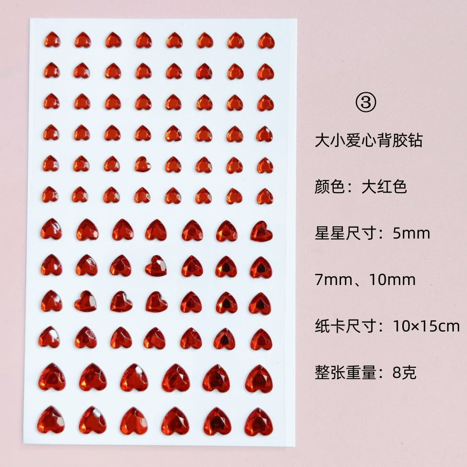 Glitter Gradient Butterfly Wing Tattoo Eye Corner Face Stickers Children's Eye Makeup DIY Stickers Fish Scale Performance Catwalk