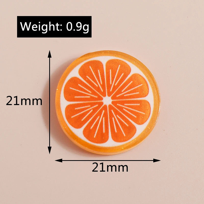 10pcs Mix Cute Mini Fruit Charms Pear Cherry Pineapple Peach Avocado Flat Back Resin Cabochons Scrapbook DIY Jewelry Accessories