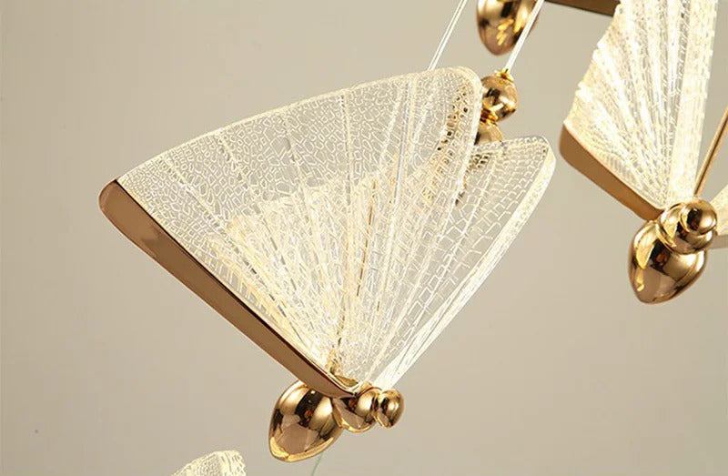Butterfly Led Pendant Lights Nordic Hanging Lamp Indoor Lighting For Bedside Living Dining Room Kitchen pendente iluminação