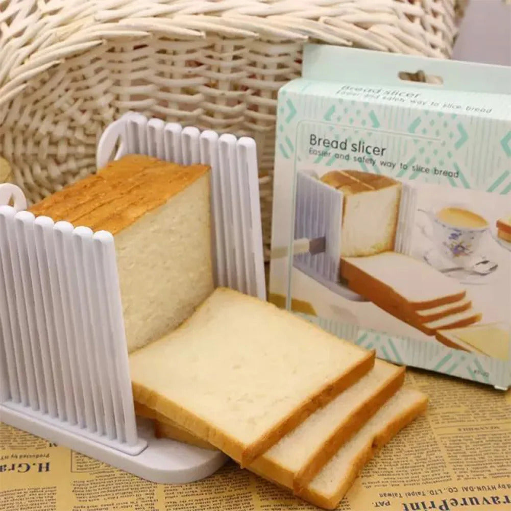 Toast Bread Slicer Stand DIY Foldable Toast Loaf Slicing Machine Multifunctional Bread Cutting Guide Tool for Homemade Bread