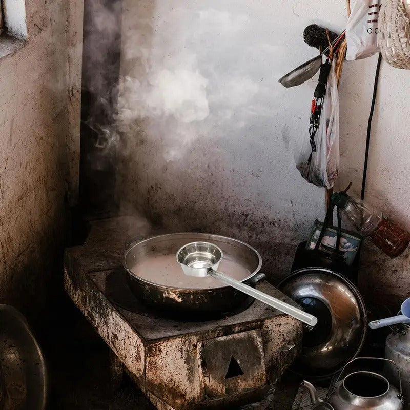 Extended Handle Ladle Long Handled Watering Plants Garden Kitchen Tools Stainless Steel Scoop Soup Spoon for Dining