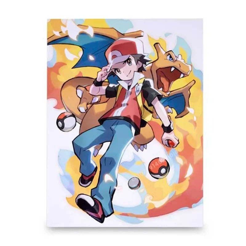 American Version of PokeMon Center Trainers Series Little Youmali, Salina, Chibana Posters, Home Canvas Hanging Paintings