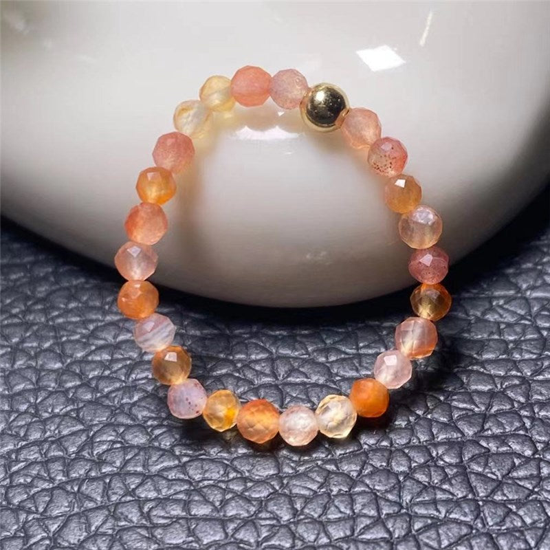 Natural Tourmaline Green Pine Garnet Small Particle Ring Ins Fashion Ring Ring Special Fine Finger Ring Bracelet