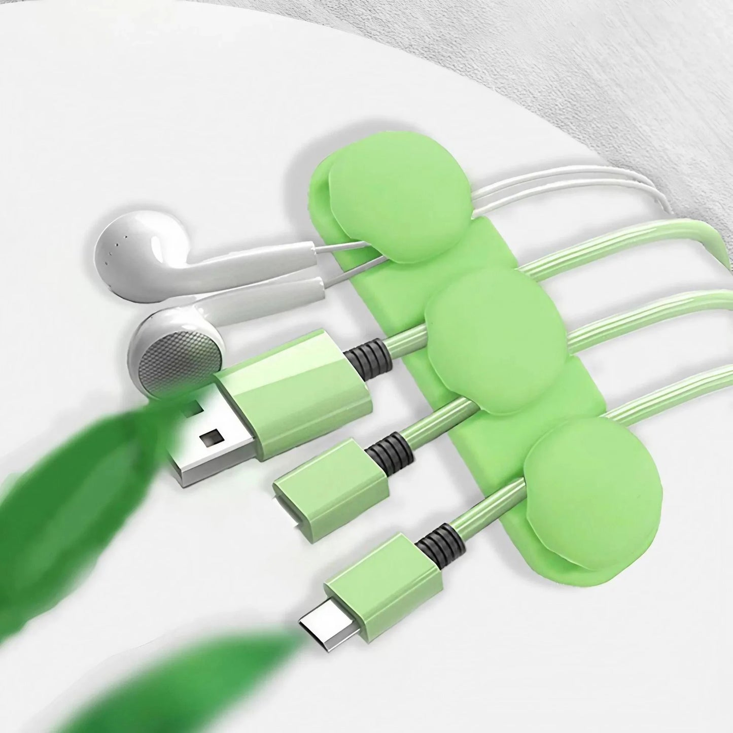 STONEGO Silicone USB Cable Organizer Cable Winder Desktop Tidy Management Clips Cable Holder for Mouse Headphone Wire Organizers