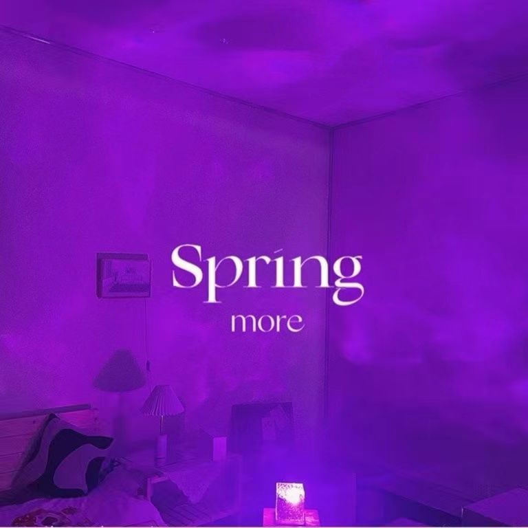 Square Water Ripple Atmosphere Lamp Night Light Creative Gift for Girls Bedside Bedroom Flame Aurora Dynamic Table Lamp