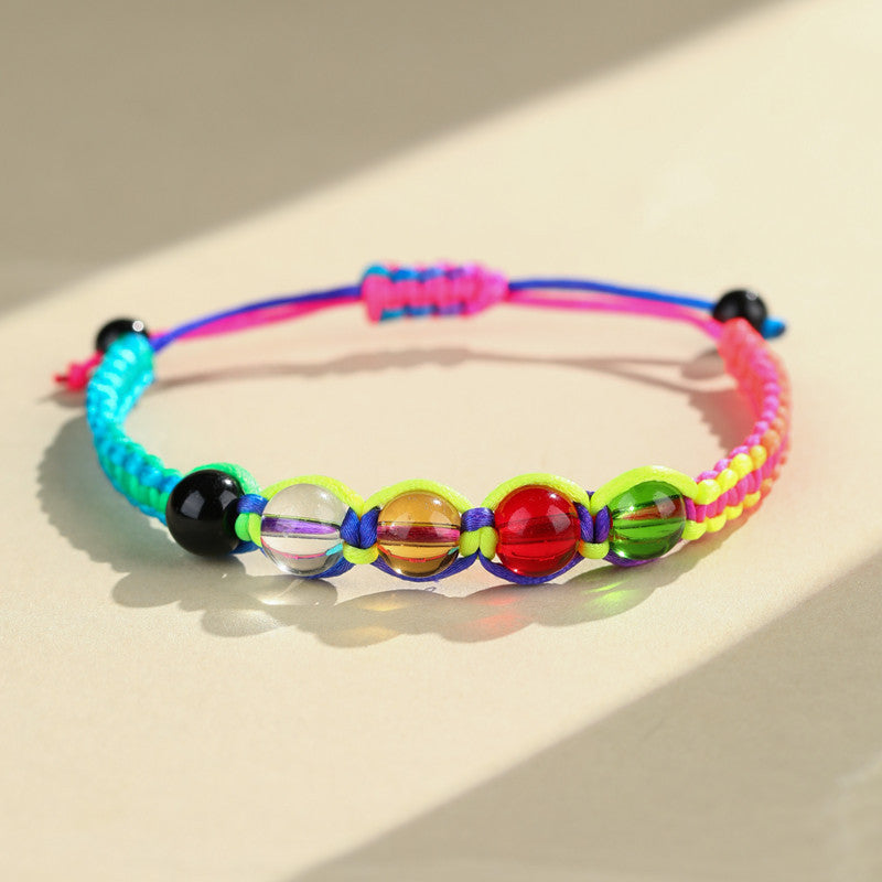 Colorful Rope Red Rope Bracelet Finished Dragon Boat Festival Thousand Threads Rope Colorful Thread
