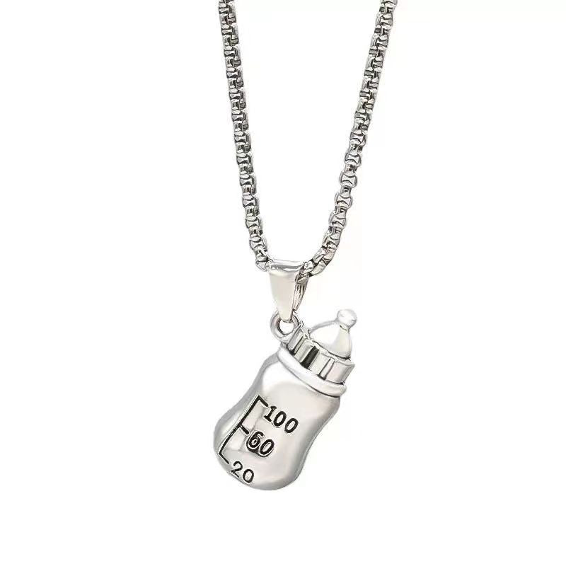 Trendy Fashion Children's Necklace for Girls, Personalized Couple Pendant for Boys, Hip-Hop Versatile Street Dance Show Accessories Wholesale