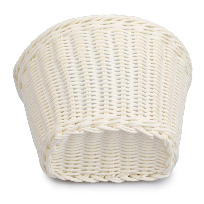 Front Handlebar Bicycle Basket Adjustable Traditional Bicycle Basket Multifunction Hand Woven Bike Basket for Kids Children Bike