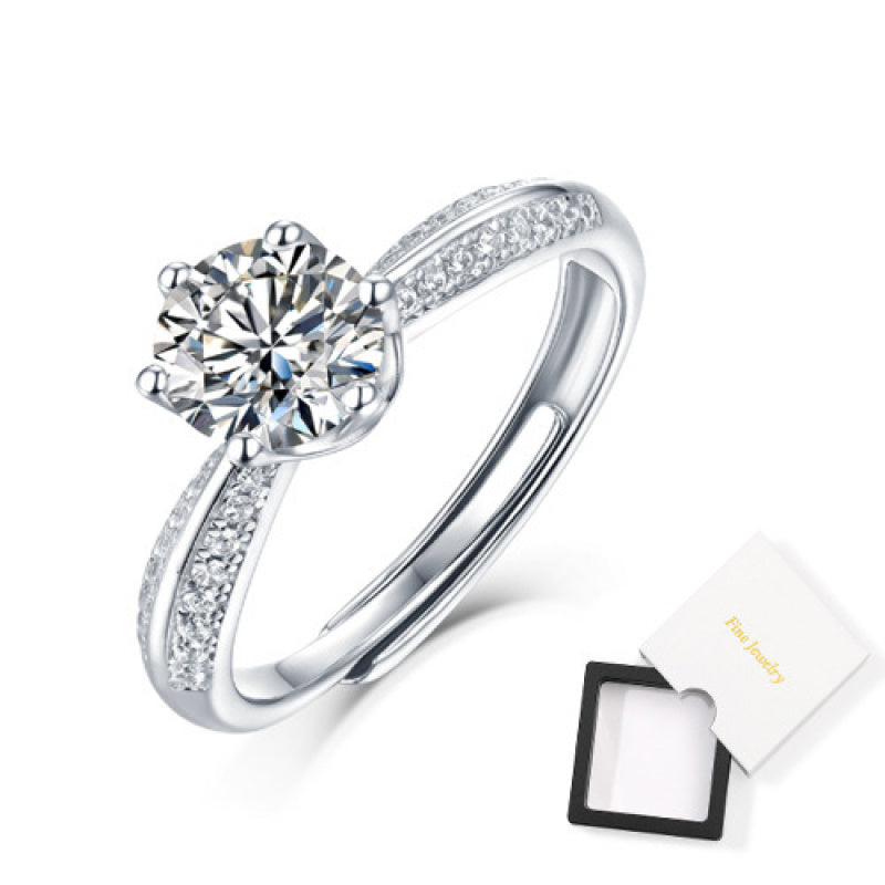 Fashion 925 Silver Adjustable Ring, Non-Fading, High-End Feel, Gift for Best Friend or Girlfriend, Niche Ins Style, Light Luxury Ring