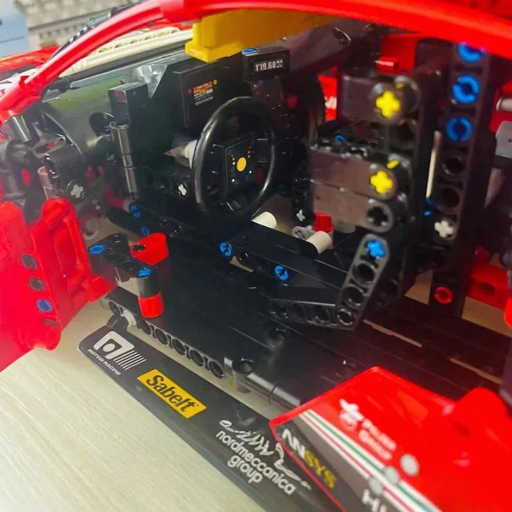 TECHNICAL 488 GTE Ultimate MOC Race Car Building Set 1684PCS Advanced Engineering Model STEM DIY Vehicle Bricks 42125