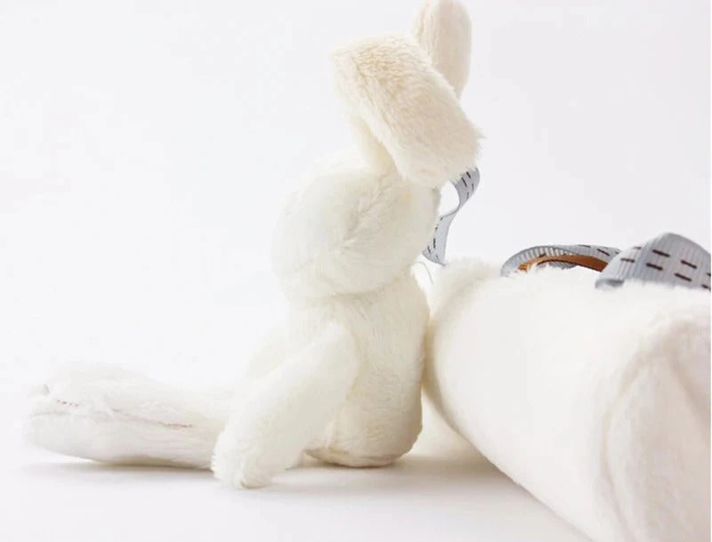 2024 New Hanging Bed Rabbit Baby Hand Bell Safety Seat Plush Toy Multifunctional Plush Toy Stroller Mobile Gifts